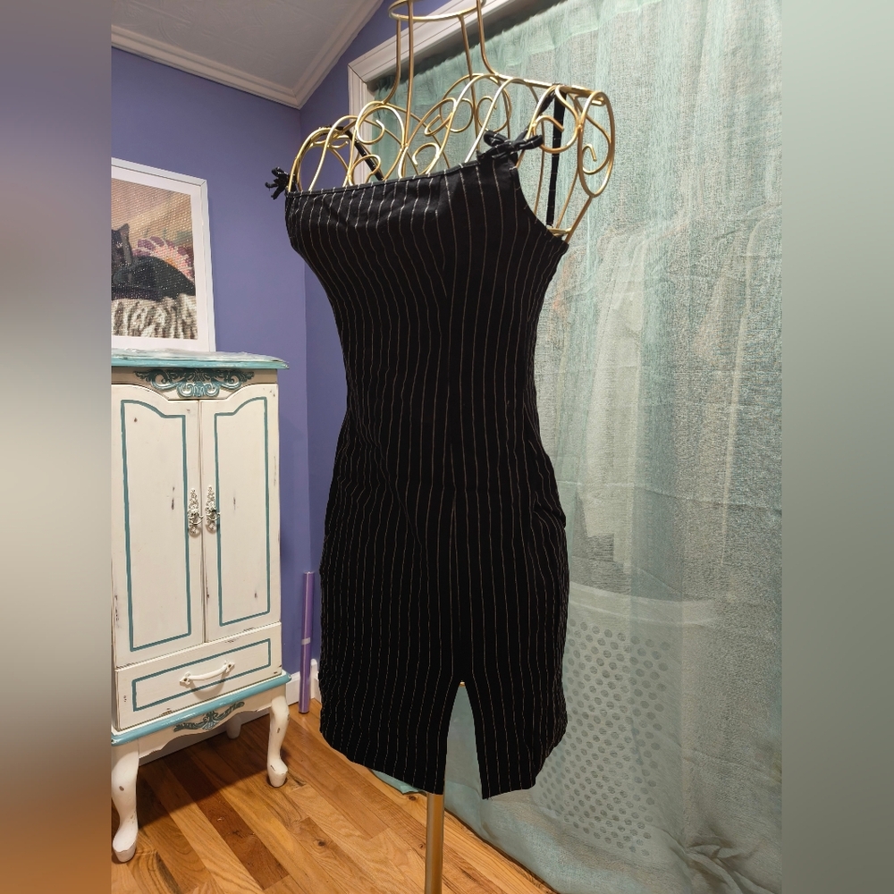 Mini Pinstripe Dress
